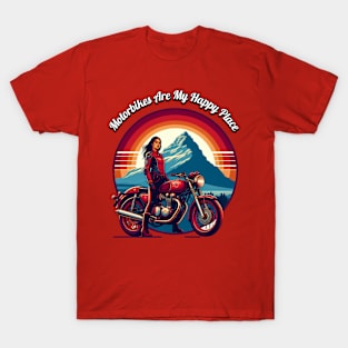 Motorbikes are My Happy Place T-Shirt